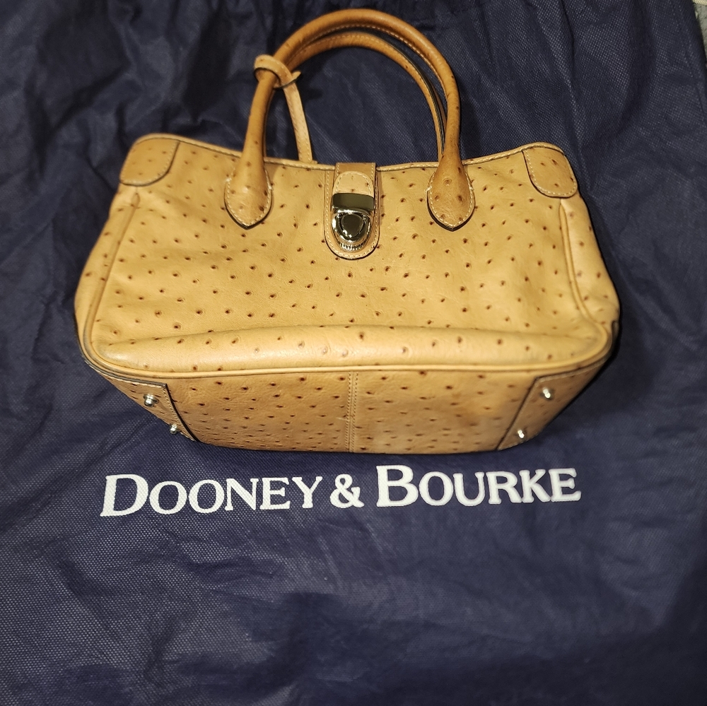 Vintage Dooney & Bourke  Handbag & Bonus D&B Vintage Ostrich Leather Bag - Picture 7 of 17